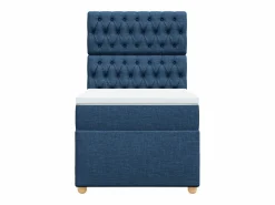 Cama box spring con colchón tela 100x200 cm^Clicnbuy Discount