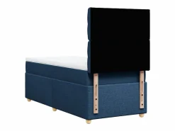 Cama box spring con colchón tela 100x200 cm^Clicnbuy Discount