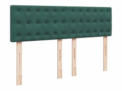 Cama box spring con colchón terciopelo oscuro 160x200 cm^Clicnbuy