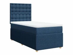 Cama box spring con colchón tela 90x190 cm^Clicnbuy Clearance