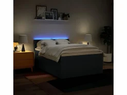 Clicnbuy Base De Cama De Láminas|Cama box spring con colchón tela 160x200 cm