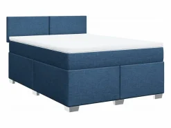 Clicnbuy Base De Cama De Láminas|Cama box spring con colchón tela 160x200 cm