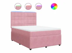 Cama box spring con colchón terciopelo 160x200 cm^Clicnbuy Hot