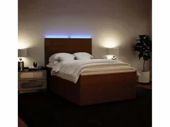 Cama box spring con colchón terciopelo 160x200 cm^Clicnbuy Hot