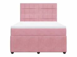 Cama box spring con colchón terciopelo 160x200 cm^Clicnbuy Hot