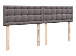 Cama box spring con colchón cuero sintético 180x200 cm^Clicnbuy Online