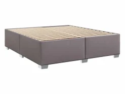 Cama box spring con colchón cuero sintético 180x200 cm^Clicnbuy Online