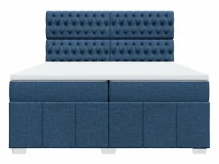 Clicnbuy Base De Cama De Láminas|Cama box spring con colchón tela 200x200 cm