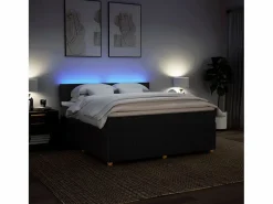 Cama box spring con colchón tela 180x200 cm^Clicnbuy Sale