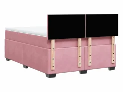 Clicnbuy Somier - 160X200Cm|Cama box spring con colchón terciopelo 160x200 cm