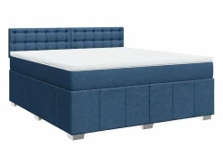 Cama box spring con colchón tela 180x200 cm^Clicnbuy Online
