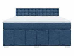 Cama box spring con colchón tela 180x200 cm^Clicnbuy Online