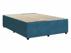 Clicnbuy Base De Cama De Láminas|Cama box spring con colchón terciopelo 140x200 cm