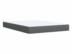 Cama box spring con colchón tela oscuro 160x200 cm^Clicnbuy Best