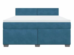 Clicnbuy Somier - 180X200Cm|Cama box spring con colchón terciopelo 180x200 cm