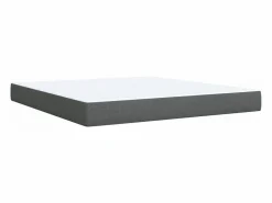 Clicnbuy Somier - 180X200Cm|Cama box spring con colchón tela oscuro 180x200 cm