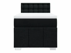Clicnbuy Somier - 90X190Cm|Cama box spring con colchón tela 90x190 cm