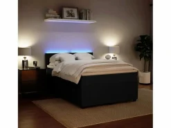 Clicnbuy Base De Cama De Láminas|Somier - 140X190Cm|Cama box spring con colchón terciopelo 140x190 cm