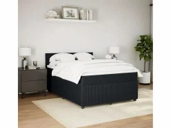 Clicnbuy Base De Cama De Láminas|Somier - 140X190Cm|Cama box spring con colchón terciopelo 140x190 cm