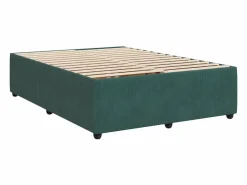 Clicnbuy Somier - 160X200Cm|Cama box spring con colchón terciopelo oscuro 160x200 cm