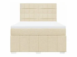Clicnbuy Somier - 160X200Cm|Cama box spring con colchón tela color 160x200 cm