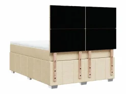 Clicnbuy Somier - 160X200Cm|Cama box spring con colchón tela color 160x200 cm