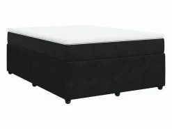 Cama box spring con colchón terciopelo 140x190 cm^Clicnbuy Sale