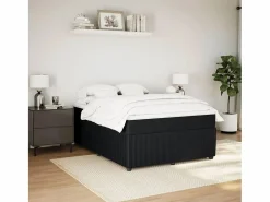 Cama box spring con colchón terciopelo 140x190 cm^Clicnbuy Sale