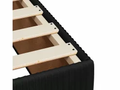Cama box spring con colchón terciopelo 140x190 cm^Clicnbuy Sale