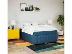 Cama box spring con colchón tela 160x200 cm^Clicnbuy Hot