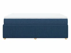 Cama box spring con colchón tela 160x200 cm^Clicnbuy Hot