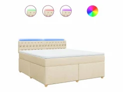 Cama box spring con colchón tela color 180x200 cm^Clicnbuy Hot