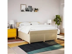 Cama box spring con colchón tela color 180x200 cm^Clicnbuy Hot