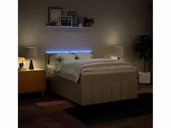 Cama box spring con colchón tela color 160x200 cm^Clicnbuy Outlet