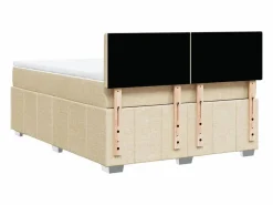 Cama box spring con colchón tela color 160x200 cm^Clicnbuy Outlet