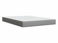 Clicnbuy Somier - 160X200Cm|Cama box spring con colchón tela claro 160x200 cm