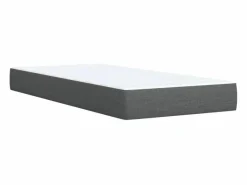 Cama box spring con colchón tela oscuro 90x190 cm^Clicnbuy Sale