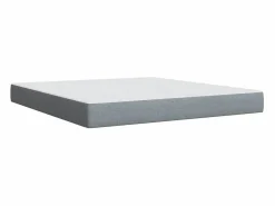 Clicnbuy Somier - 180X200Cm|Cama box spring con colchón tela claro 180x200 cm