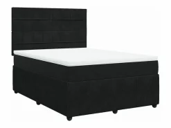 Clicnbuy Base De Cama De Láminas|Cama box spring con colchón terciopelo 140x190 cm