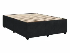 Clicnbuy Base De Cama De Láminas|Cama box spring con colchón terciopelo 140x190 cm