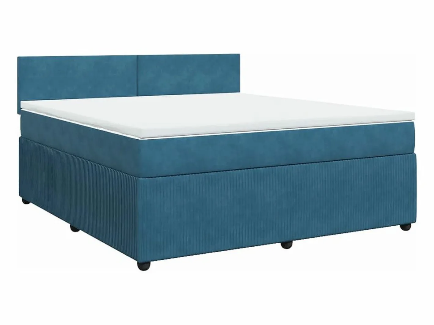 Cama box spring con colchón terciopelo 180x200 cm^Clicnbuy Sale