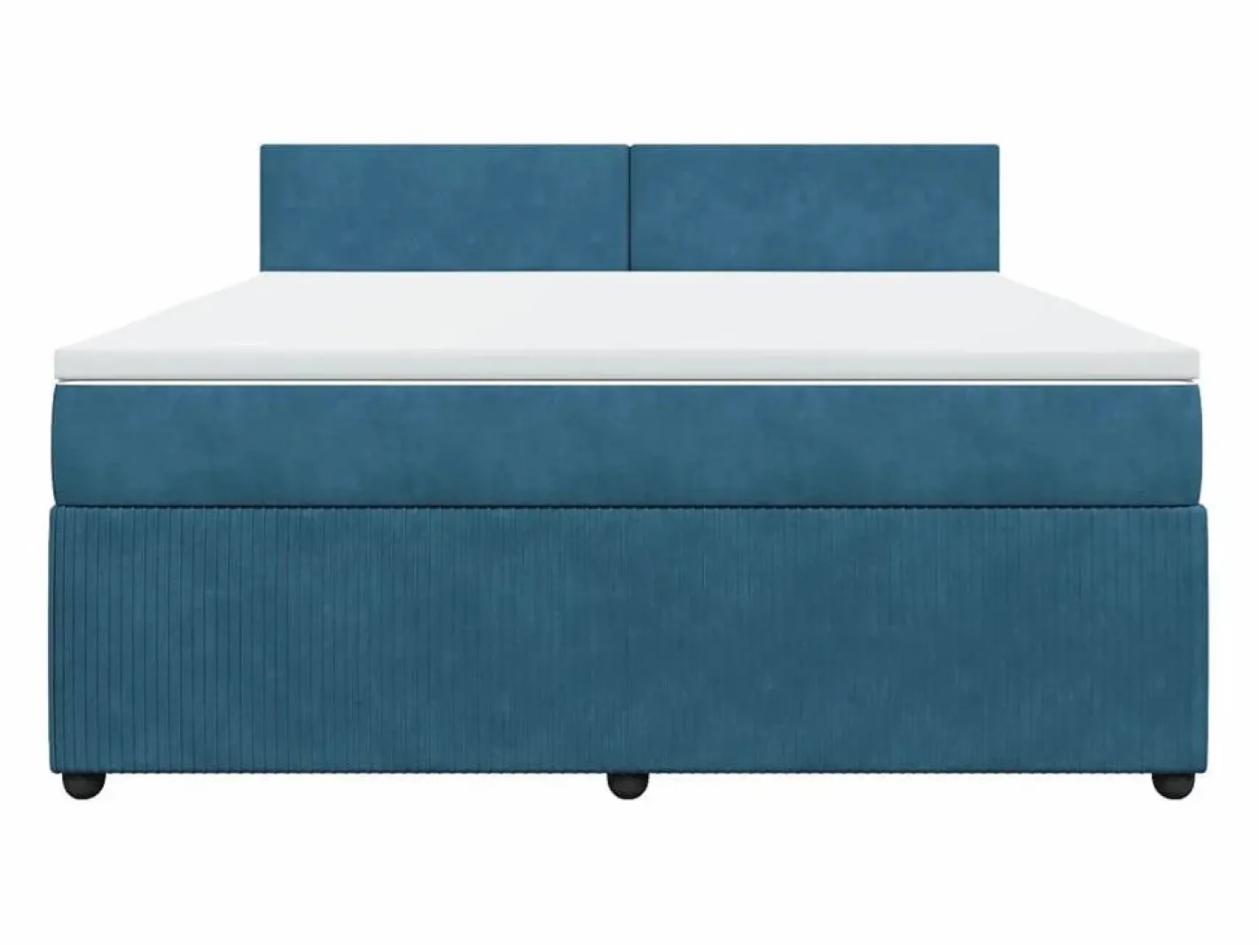 Cama box spring con colchón terciopelo 180x200 cm^Clicnbuy Sale