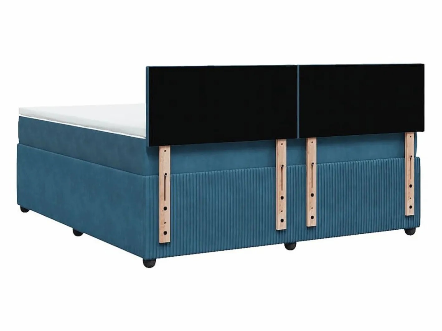 Cama box spring con colchón terciopelo 180x200 cm^Clicnbuy Sale