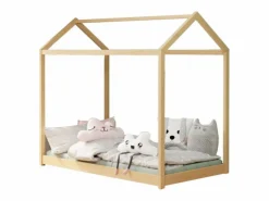 MSO Cama Montessori|Cama cabaña HUT de pino macizo para niños