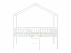 Cama cabaña semi-alta 90 x 190 cm de pino color - NALENY^Vente-unique Outlet