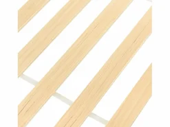 Merax Cama Montessori|Cama cabina - 90 x 200 cm - MDF y pino - somier de láminas - colores blanco y natural