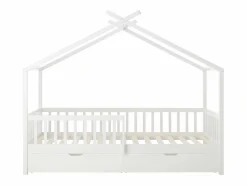 Cama cabina 90 x 190 cm con cajones de pino y MDF en color - KIRALIO^Vente-unique Clearance