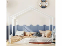 ModernLuxe Cama cabina 140x200 cm - estructura de hierro - Blanco Sale