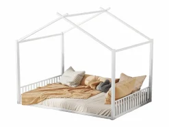 ModernLuxe Cama cabina 140x200 cm - estructura de hierro - Blanco Sale