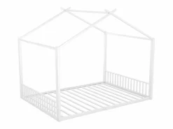 ModernLuxe Cama cabina 140x200 cm - estructura de hierro - Blanco Sale